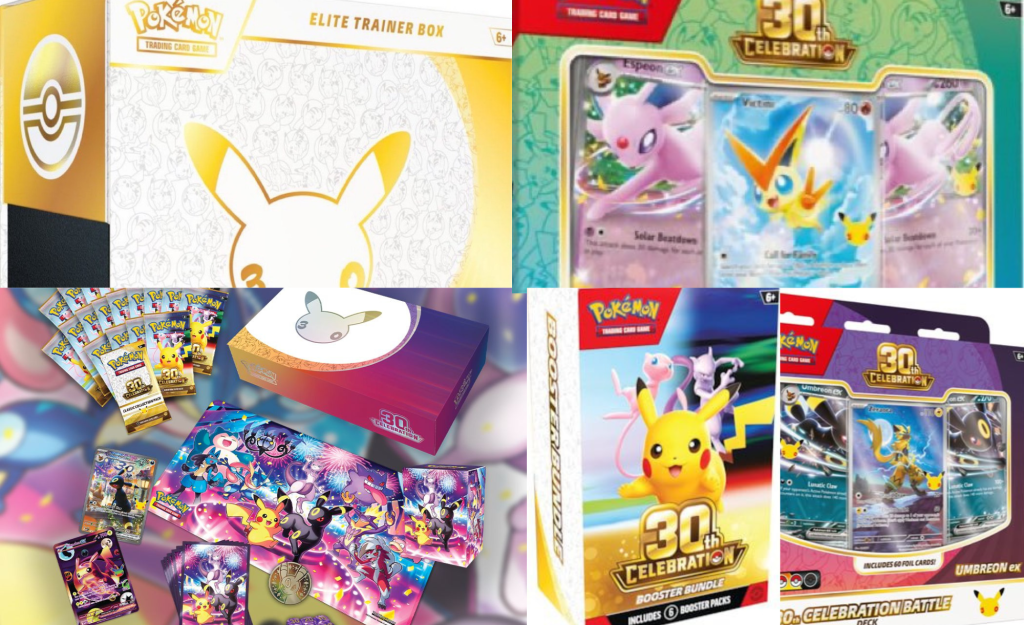 Pokemon 30th anniversary product reveals